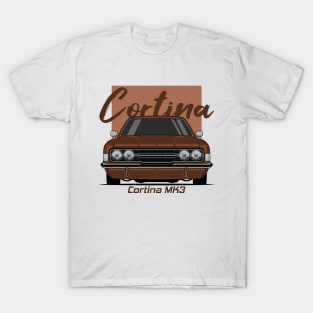 Front Brown Cortina MK3 Classic T-Shirt